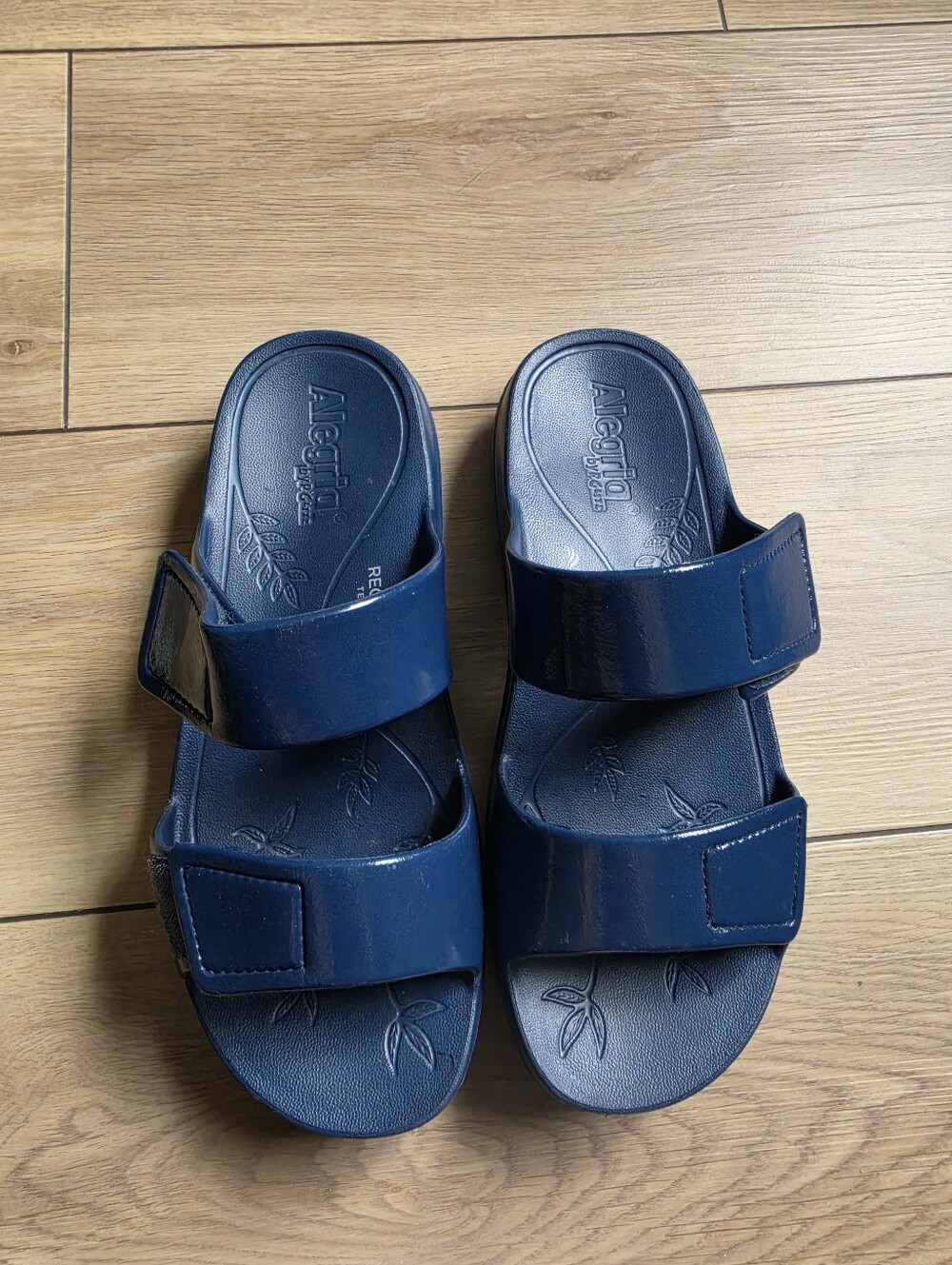 Alegria Orbyt Double Strap Lightweight Recovery Slide Sandal Size EU 39